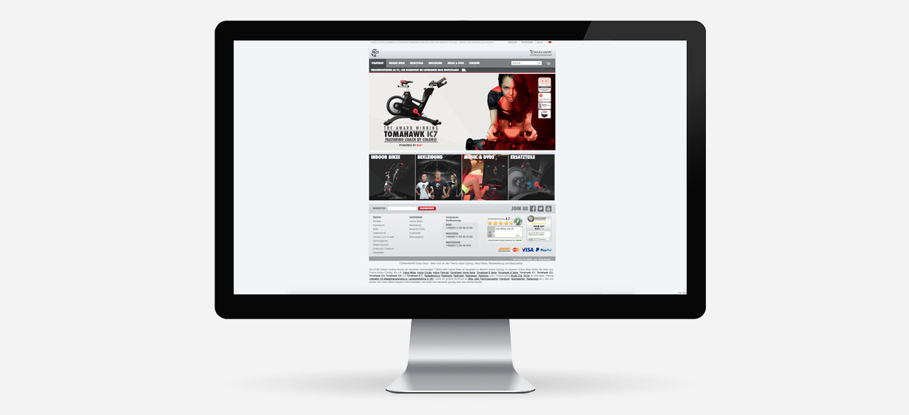Indoor Cycling Shop - Site Re-Skin
